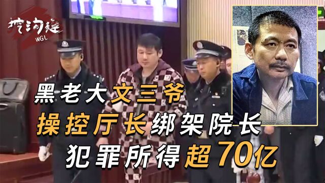 黑老大文三爷光天化日绑架院长,拥有1000张银行卡,一张流水70亿!