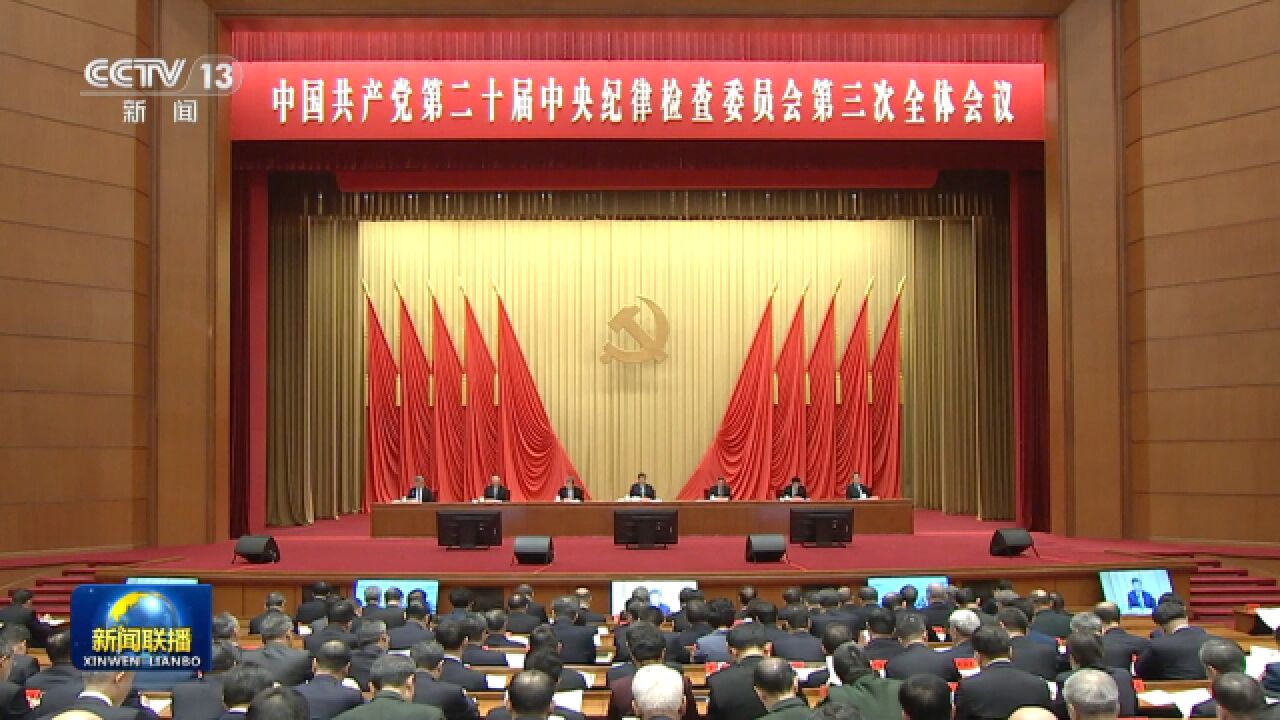 习近平在二十届中央纪委三次全会上发表重要讲话强调深入推进党的自我革命坚决打赢反腐败斗争攻坚战持久战_高清