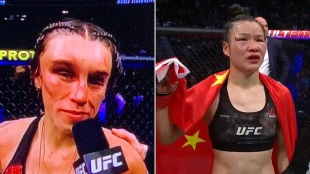 UFC最严重的伤病时刻,乔安娜被张伟丽打成了“外星人”