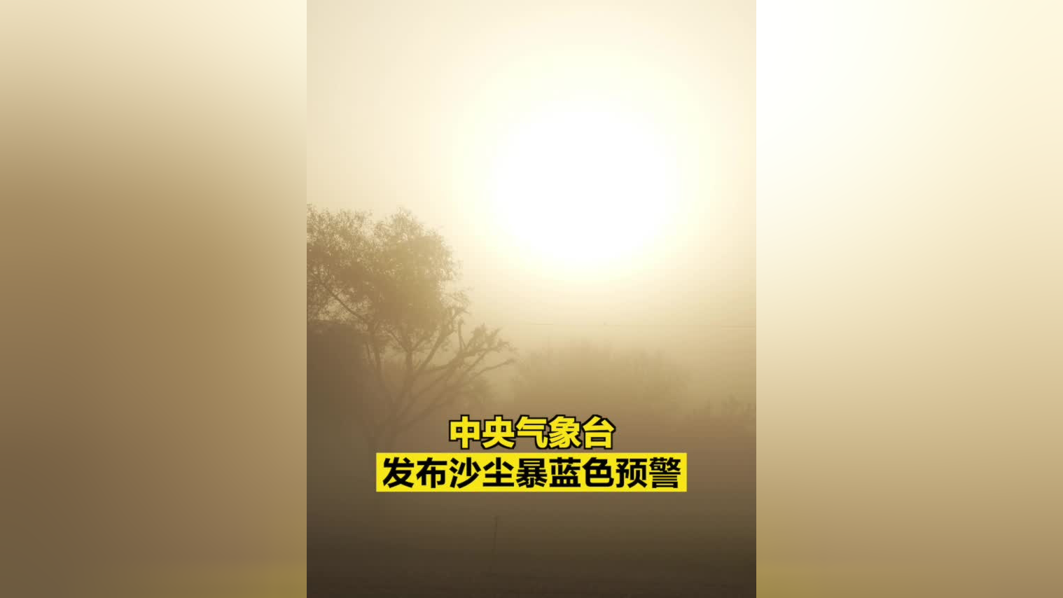 中央气象台发布沙尘暴蓝色预警