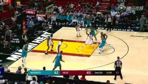 《NBA全场集锦》黄蜂vs热火第2节精编 霍华德独霸篮下霸气补扣