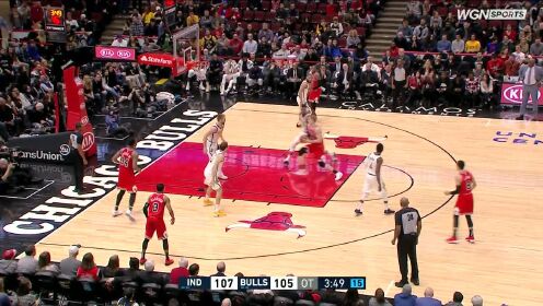 《NBA全场集锦》【得分】该我上场表演了 马尔卡宁连砍四分持续领先