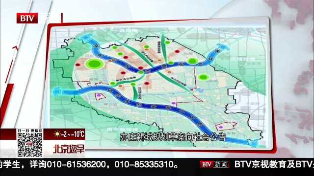 亦庄新城规划草案向社会公告