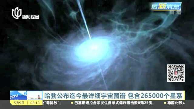 哈勃公布迄今最详细宇宙图谱 包含265000个星系