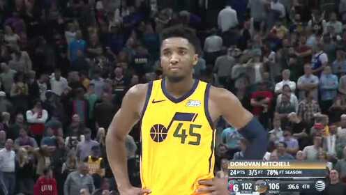 《NBA全场回放》【原声回放】费城vs爵士第4节 博杨关键三分锁定胜局