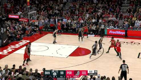 《NBA全场集锦》【扣篮】默契度堪称完美 利特尔妙传纳西尔扣篮得手