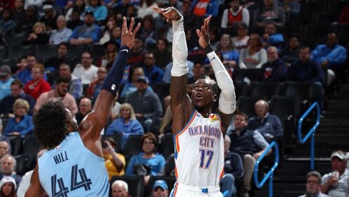 《NBA全场集锦》【原声】灰熊110-97雷霆 保罗23分连线亚当斯空切暴扣