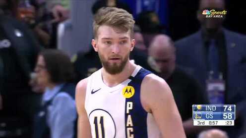 《NBA全场回放》【原声回放】步行者vs勇士第3节 罗宾逊闪现补扣势大力沉