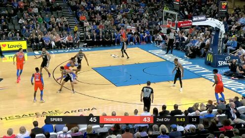 《NBA全场集锦》【原声】马刺103-131雷霆 雷霆28分大胜马刺创队史记录