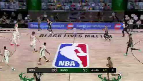 《NBA全场回放》【回放】篮网vs雄鹿第4节 威尔森飞身隔扣豪尔