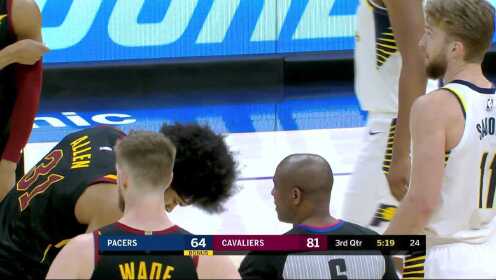 《NBA全场集锦》步行者vs骑士第3节中文解说回放