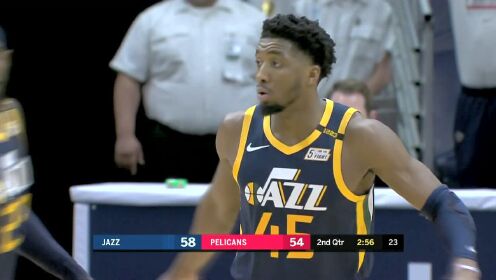 《NBA全场集锦》三分对飚毫不手软 米切尔急停干拔三分还击球哥
