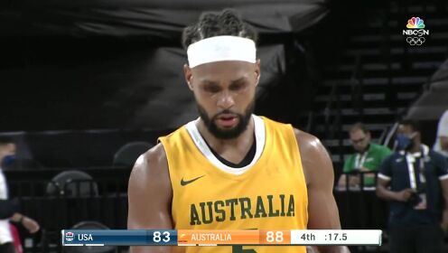 《NBA全场集锦》美国vs澳大利亚第4节英文原声回放