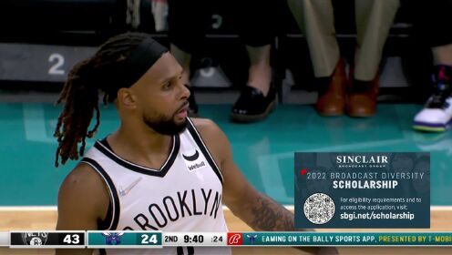 《NBA全场集锦》篮网vs黄蜂第2节中文解说回放