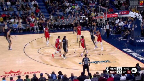 《NBA全场集锦》听说过空中停车吗 莫兰特空中换手左手扣进
