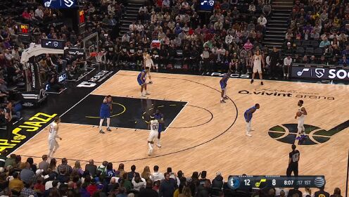 《NBA全场集锦》【原声】独行侠124-111爵士 格林哈迪双29独行侠力克爵士