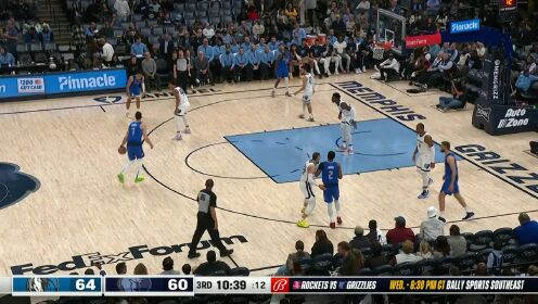 《NBA全场集锦》NBA常规赛：独行侠vs灰熊英文原声全场回放