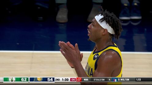 《NBA全场集锦》凯尔特人vs步行者第2节中文解说回放
