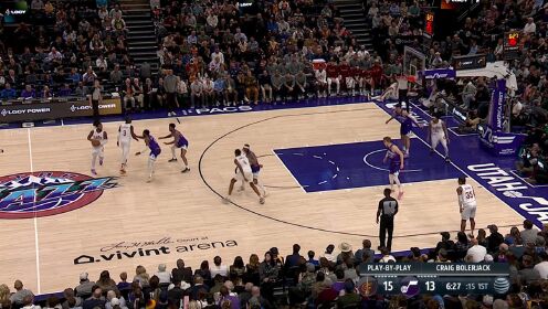 《NBA全场集锦》米切尔顺水推舟妙传连线 莫布利接球发难双臂炸筐
