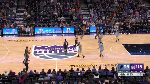《NBA全场集锦》提前下班咯！蒙克突破分球萨博尼斯跟进双手暴扣