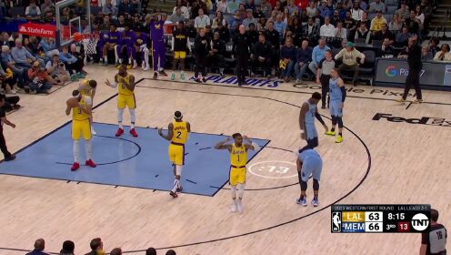 《NBA全场集锦》湖人vs灰熊英文原声全场回放