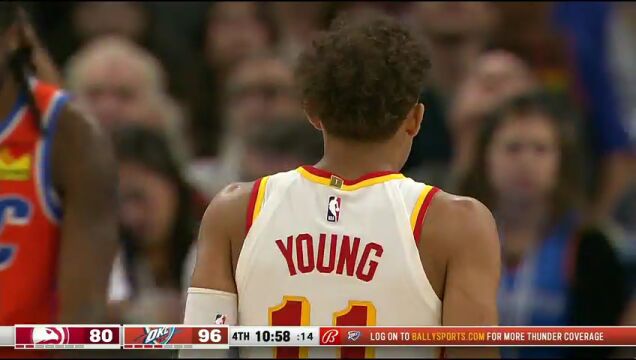 NBA常规赛：老鹰vs雷霆第4节英文原声回放