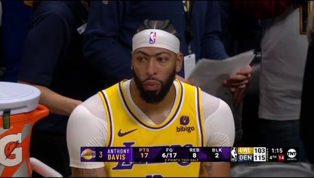 NBA揭幕战：湖人vs掘金第4节英文原声回放
