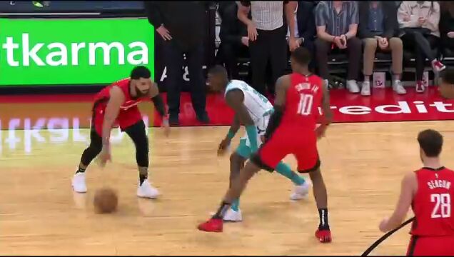 黄蜂vs火箭第4节英文原声回放