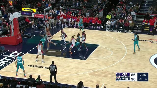NBA季前赛：黄蜂vs奇才第4节中文解说回放