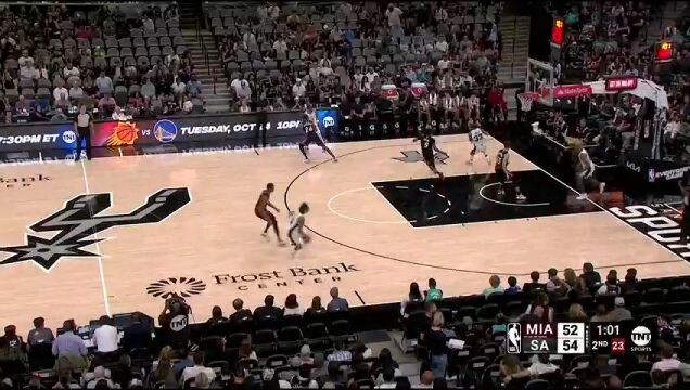 热火vs马刺第二节中文解说回放