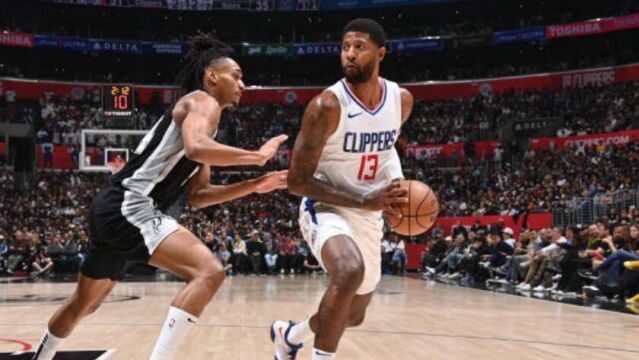 马刺vs快船五佳球 莱昂纳德超远三分乔治强硬2+1