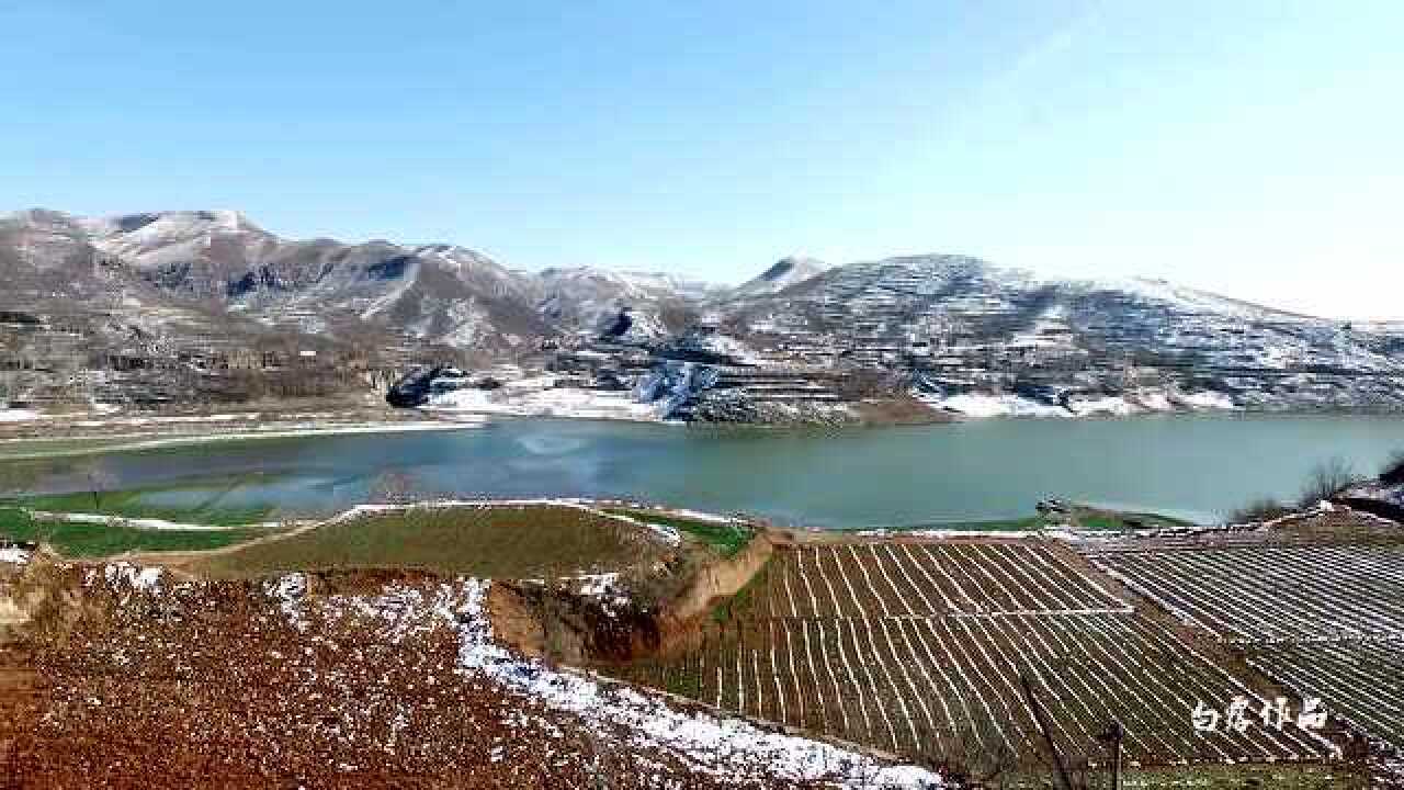 航拍河南汝州市安沟水库奇异雪景_腾讯视频