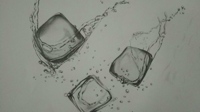 素描零基础入门教程之素描写实冰块质感塑造中央美院唯伟老师