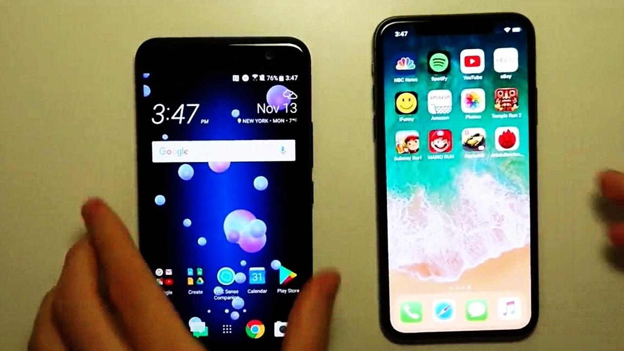 htcu11对比苹果x的运行速度你们觉得谁能胜出