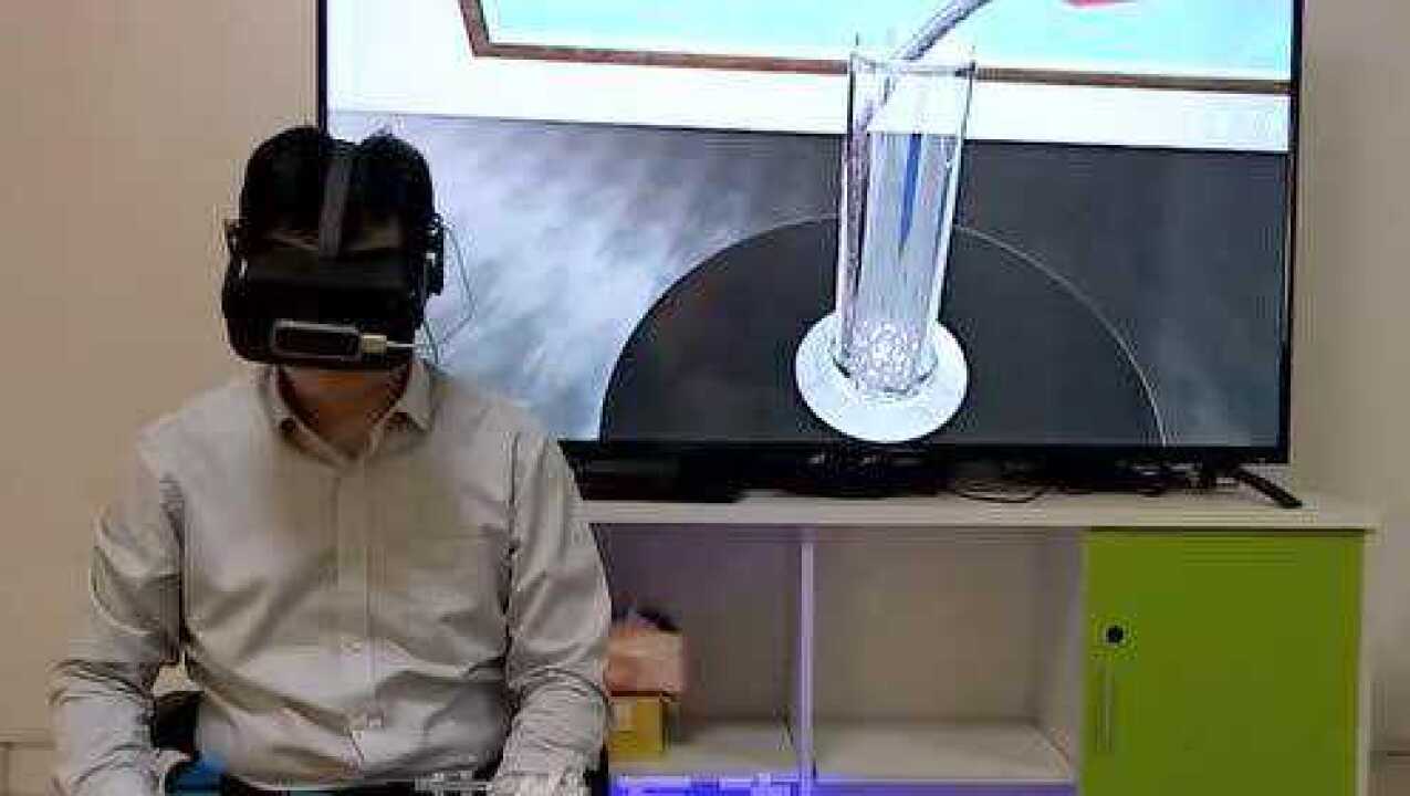 VR虚拟实验室化学实验火山喷发可乐实验_腾讯视频