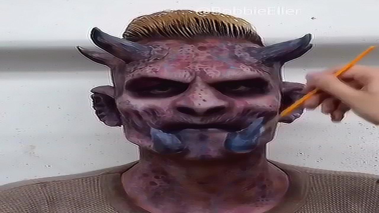 小妖怪兽monster妆容原来是这样画成的逼真至极
