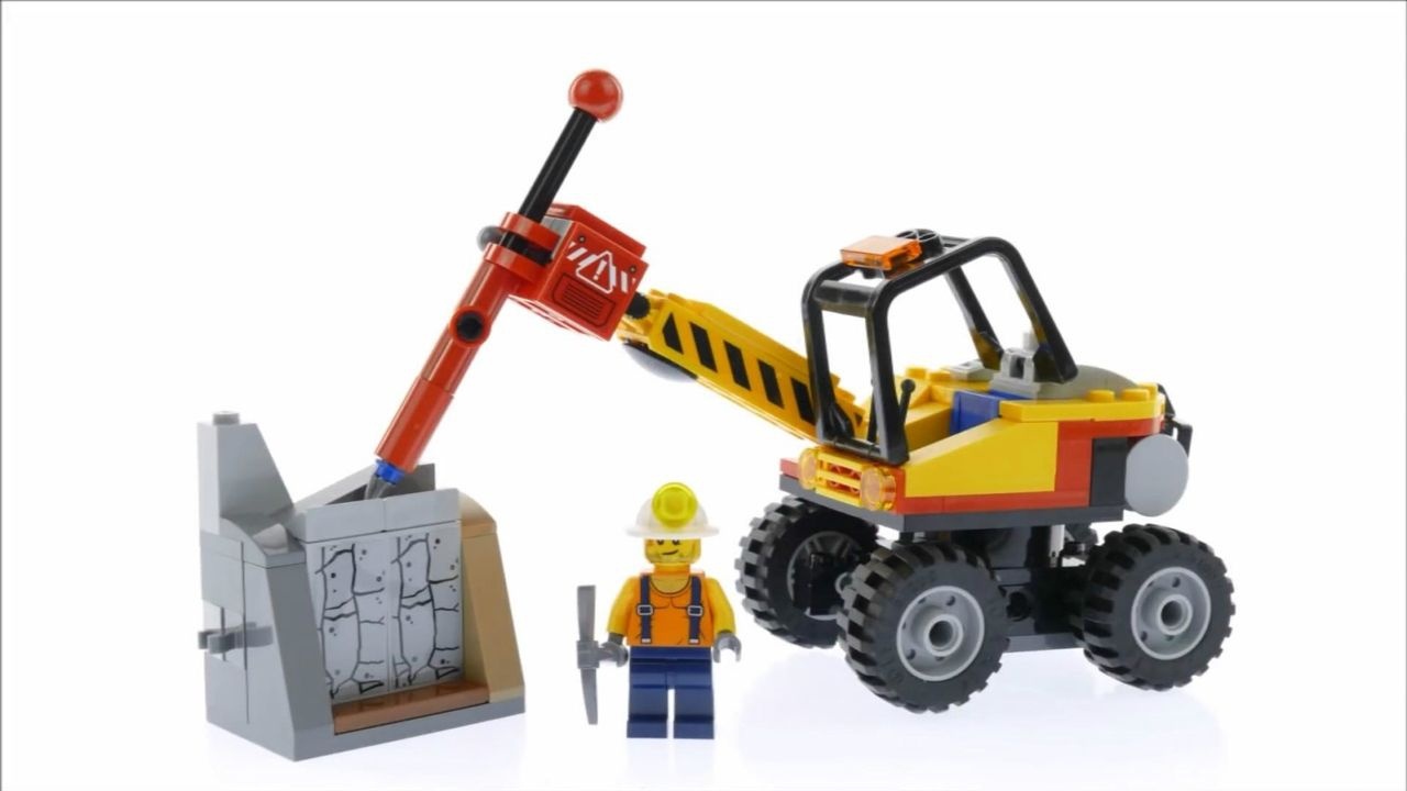 拼装乐高积木城市系列60185,强力巨石劈裂机