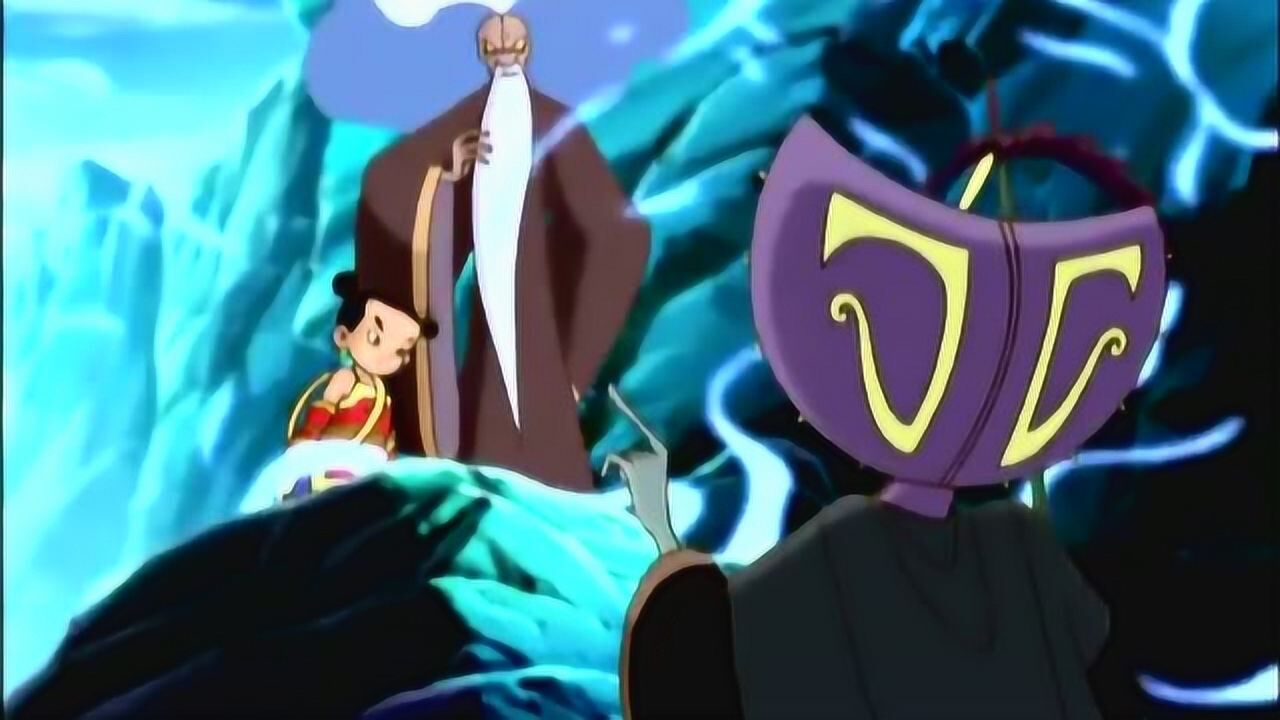 大神共工被石矶欺骗去对付哪吒知道真相后怒打石矶