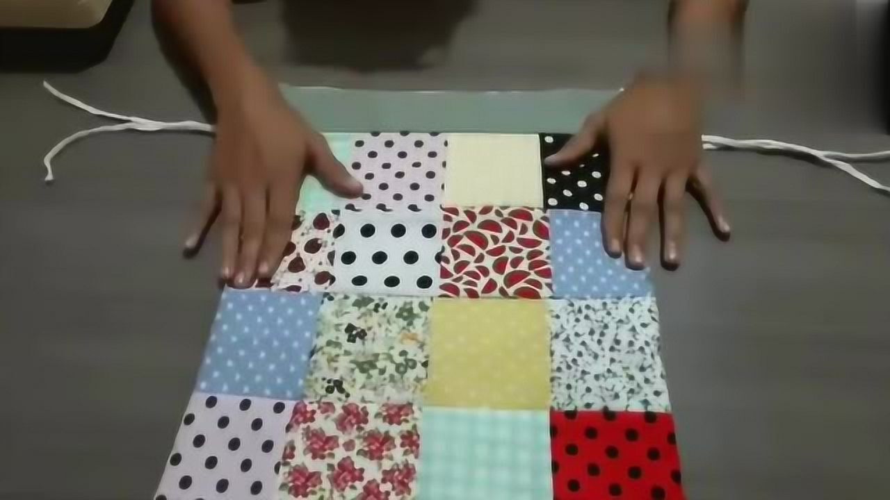 手工制作:碎布条手工制作坐垫,快来学习一下!_腾讯视频