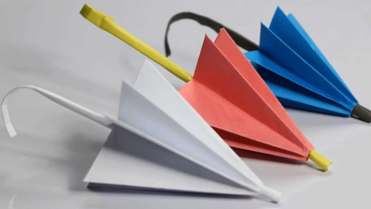 手工DIY教程，折纸视频如何做一把雨伞_高清