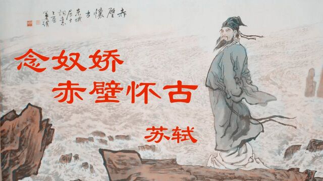 念奴娇赤壁怀古苏轼经典宋词带字朗读孩子幼儿教育早教