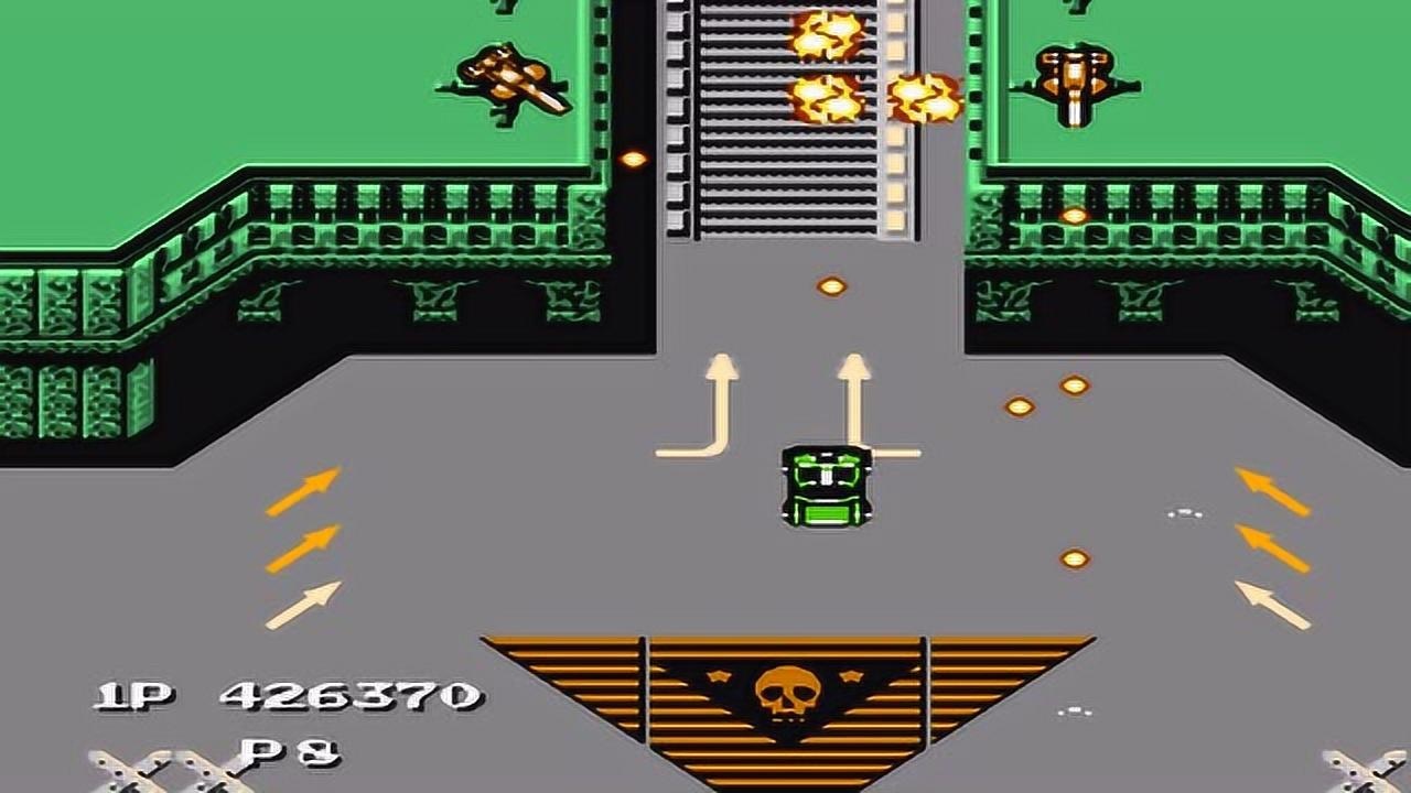 经典fc射击游戏《赤色要塞》第6关 核心基地