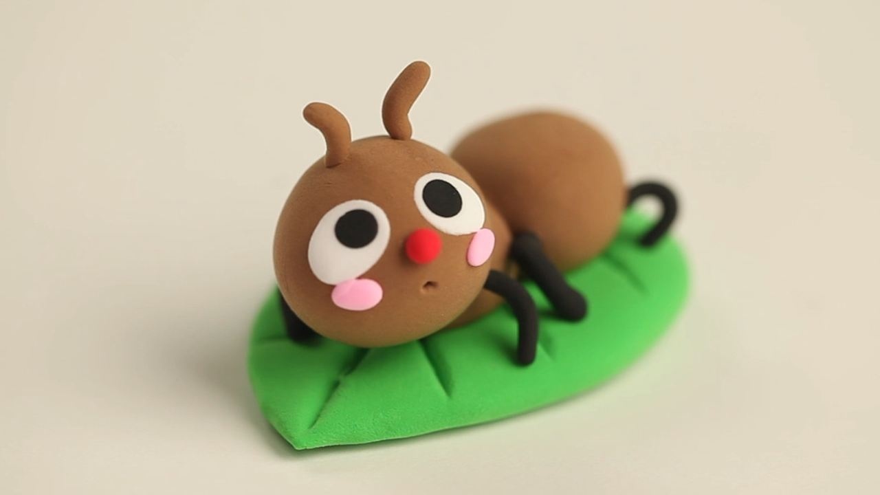 蛋壳亲子手工——建筑师蚂蚁   diy黏土