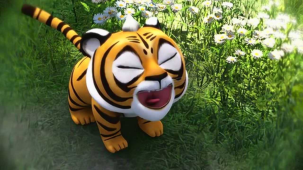 熊出没之探险日记 虎妞本来有两个孩子.崽崽和藤球两只小虎!