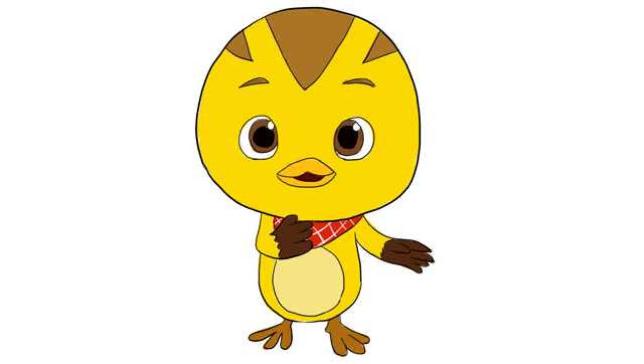 动画片萌鸡小队之可爱麦琪儿童卡通简笔画