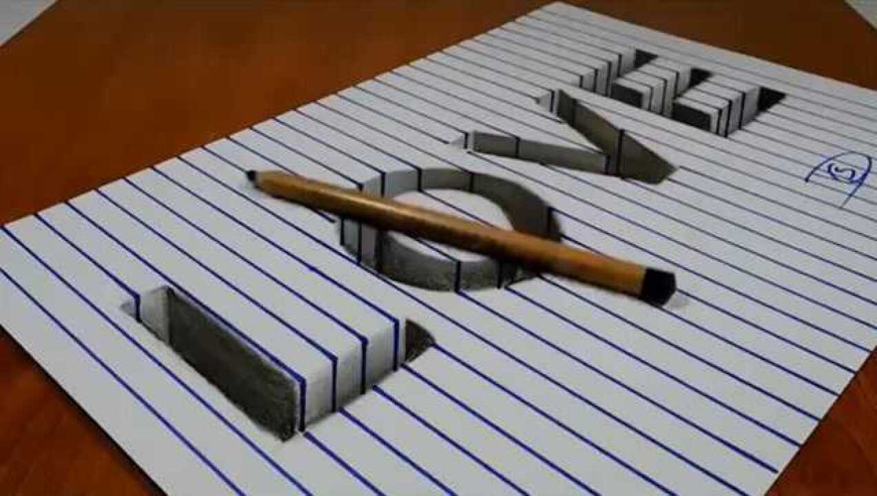 神人画出极致立体的3D立体画,令人震撼,赶紧点进来学习_高清1080P在线观看平台_腾讯视频