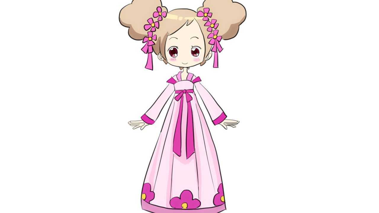 可爱漂亮的小花仙夏安安儿童动漫简笔画