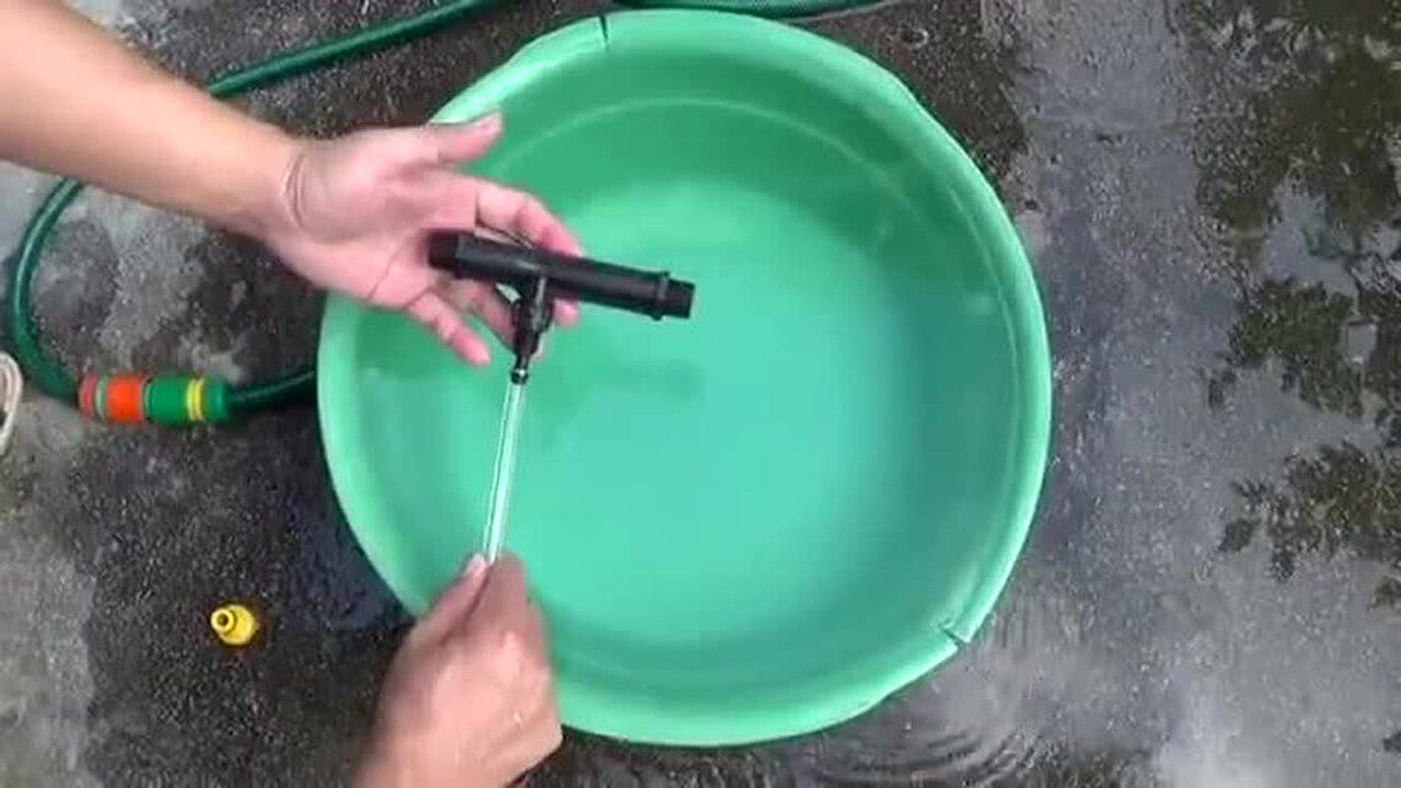 鱼菜共生-文氏管功能介绍,可当成施肥器或水中增氧用途