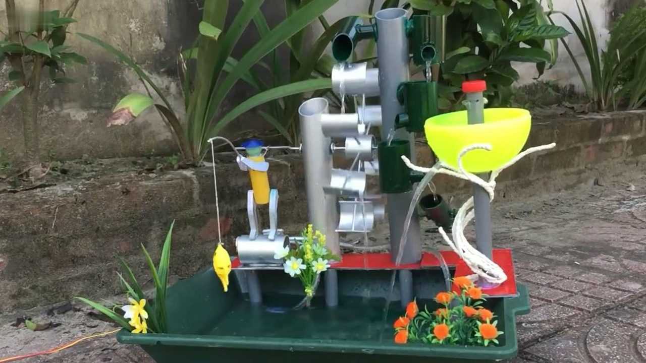 自制流水循环景观,看看能打几分?