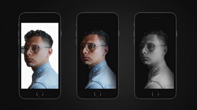 暗黑壁纸美呆了!用手机制作像iPhone人像光效效果的壁纸